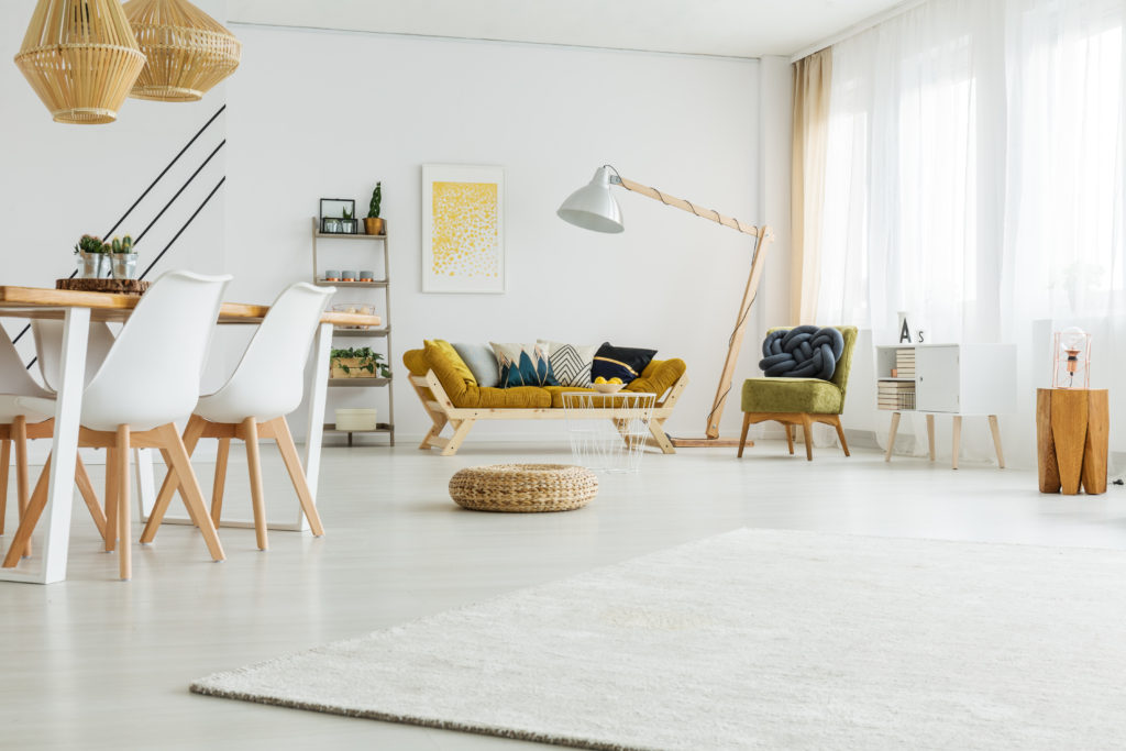 salon scandinave meuble sur mesure