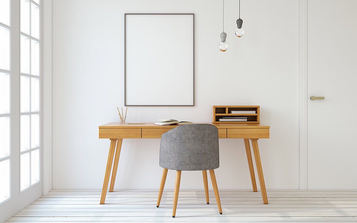 décorer bureau inspiration meuble table bois mobibam