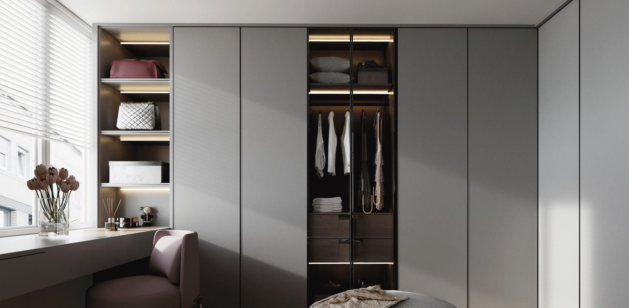 Quelle hauteur d'étagère choisir pour un dressing sur mesure ? - Mobibam