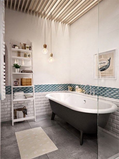 salle de bain vintage décoration intérieure