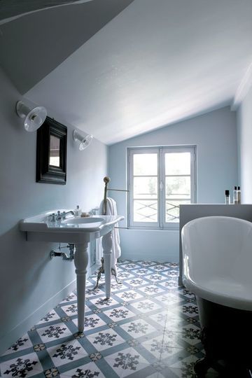salle de bain vintage décoration intérieure