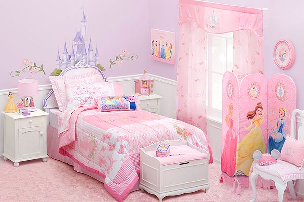 chambre princesse fille rose moderne décoration meuble sur mesure