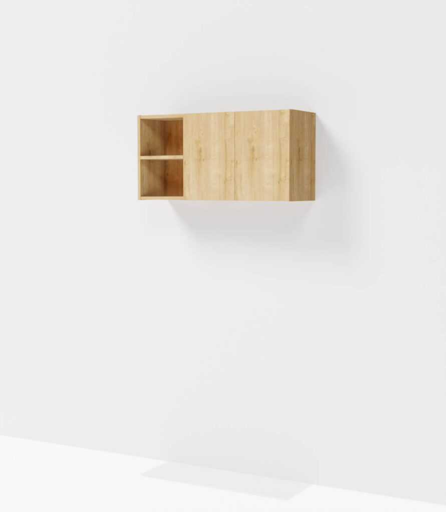 meuble haut sur mesure bois chêne hamilton