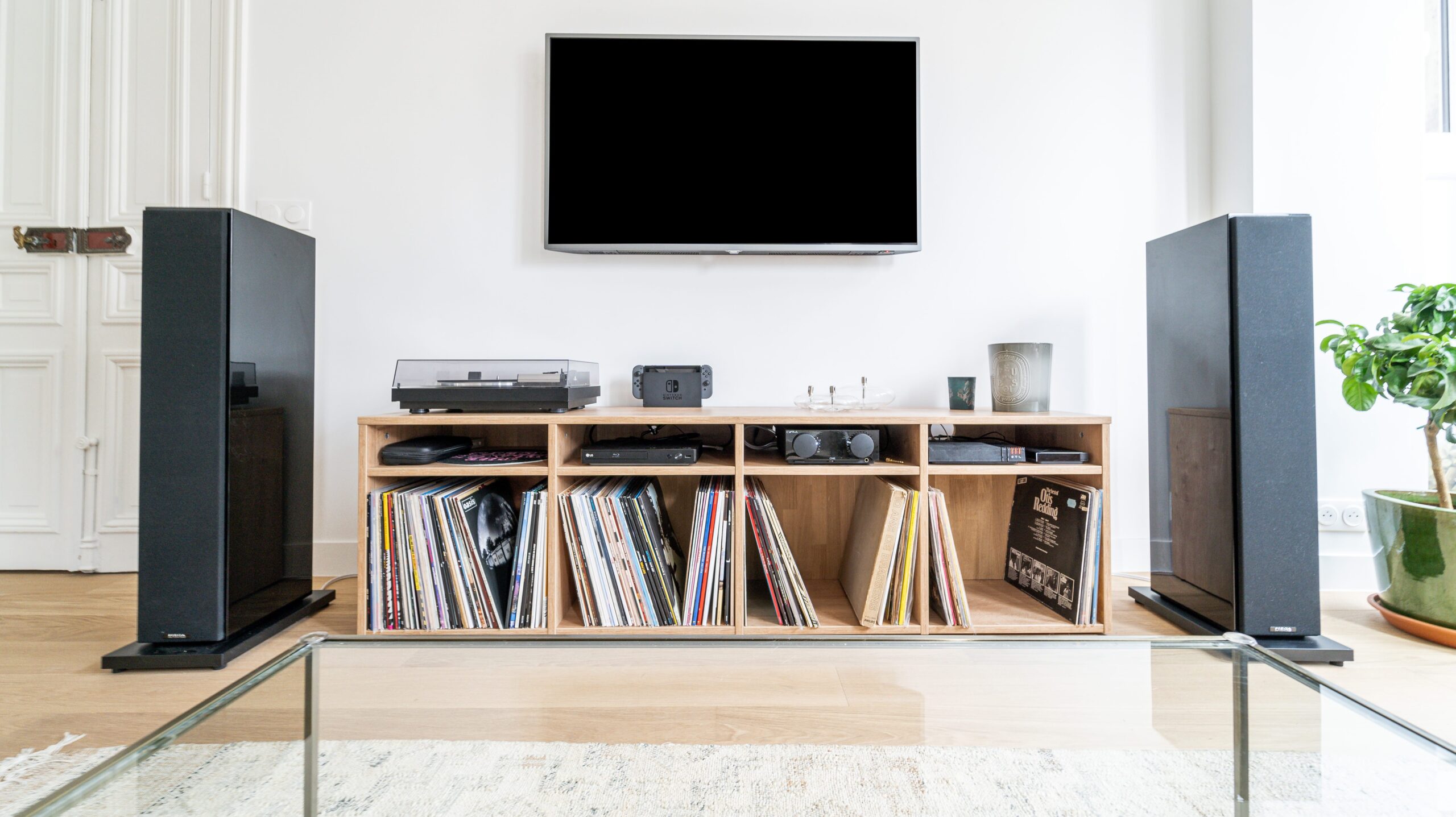 meuble de rangement sur mesure musique