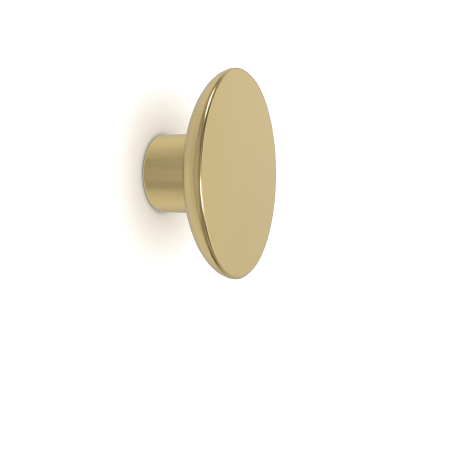 poignée de cuisine en laiton poli bouton rond